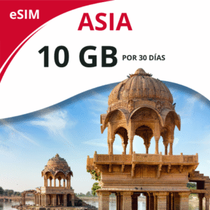 Paquete Asia 10GB x 30 Días